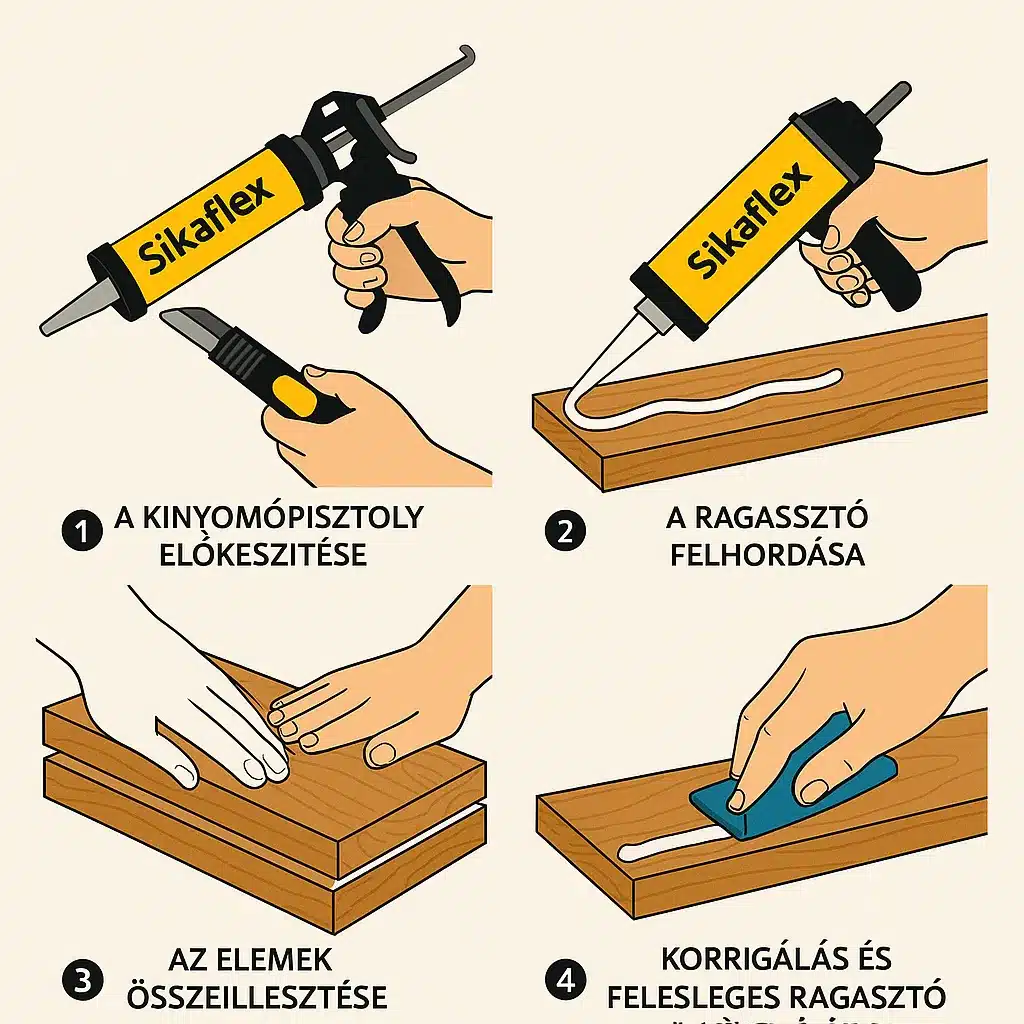 sikaflex ragaszto felhordasa