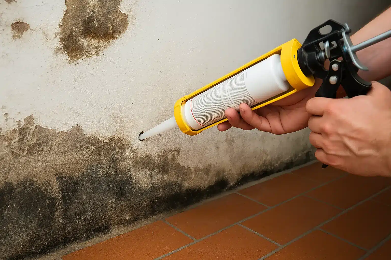 Vízszigetelés falazatba injektálva – SikaMur InjectoCream-100