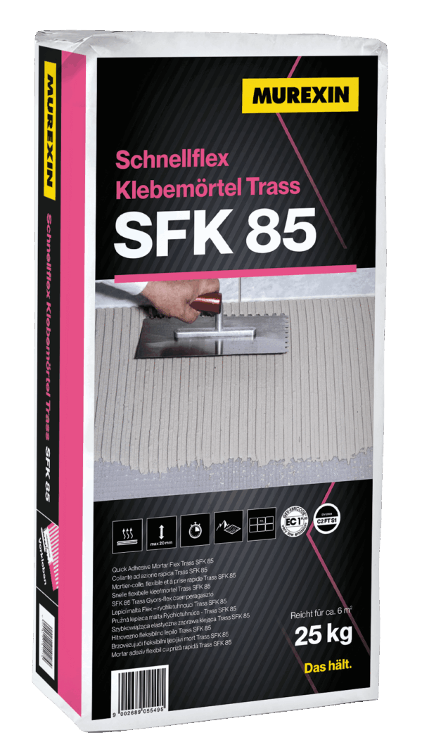 MUREXIN SFK 85 TRASS GYORS-FLEX RAGASZTÓHABARCS SZÜRKE, 25 KG