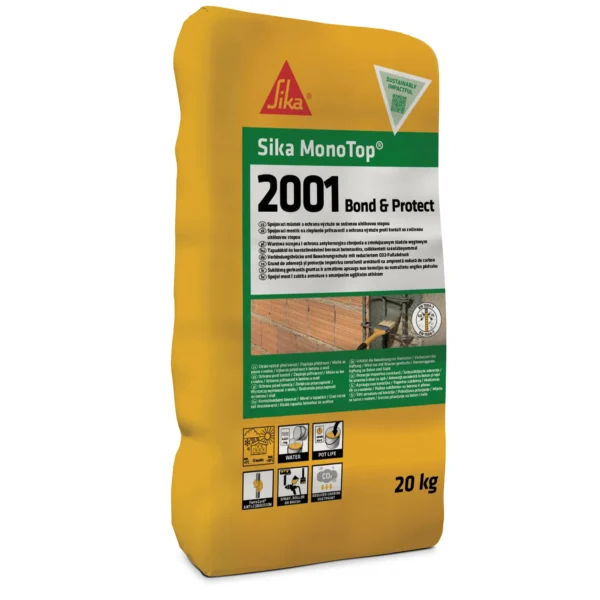 Sika MonoTop-2001 Bond & Protect tapadóhíd és acélvédő habarcs 20 kg
